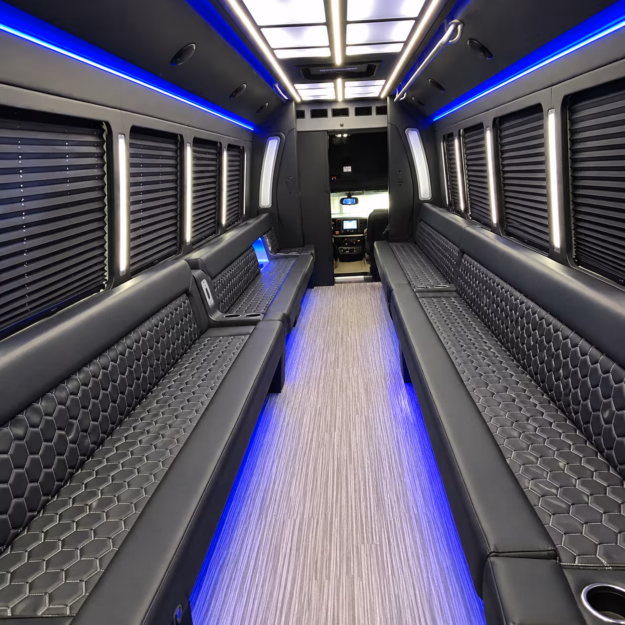 maple grove party bus rental interior