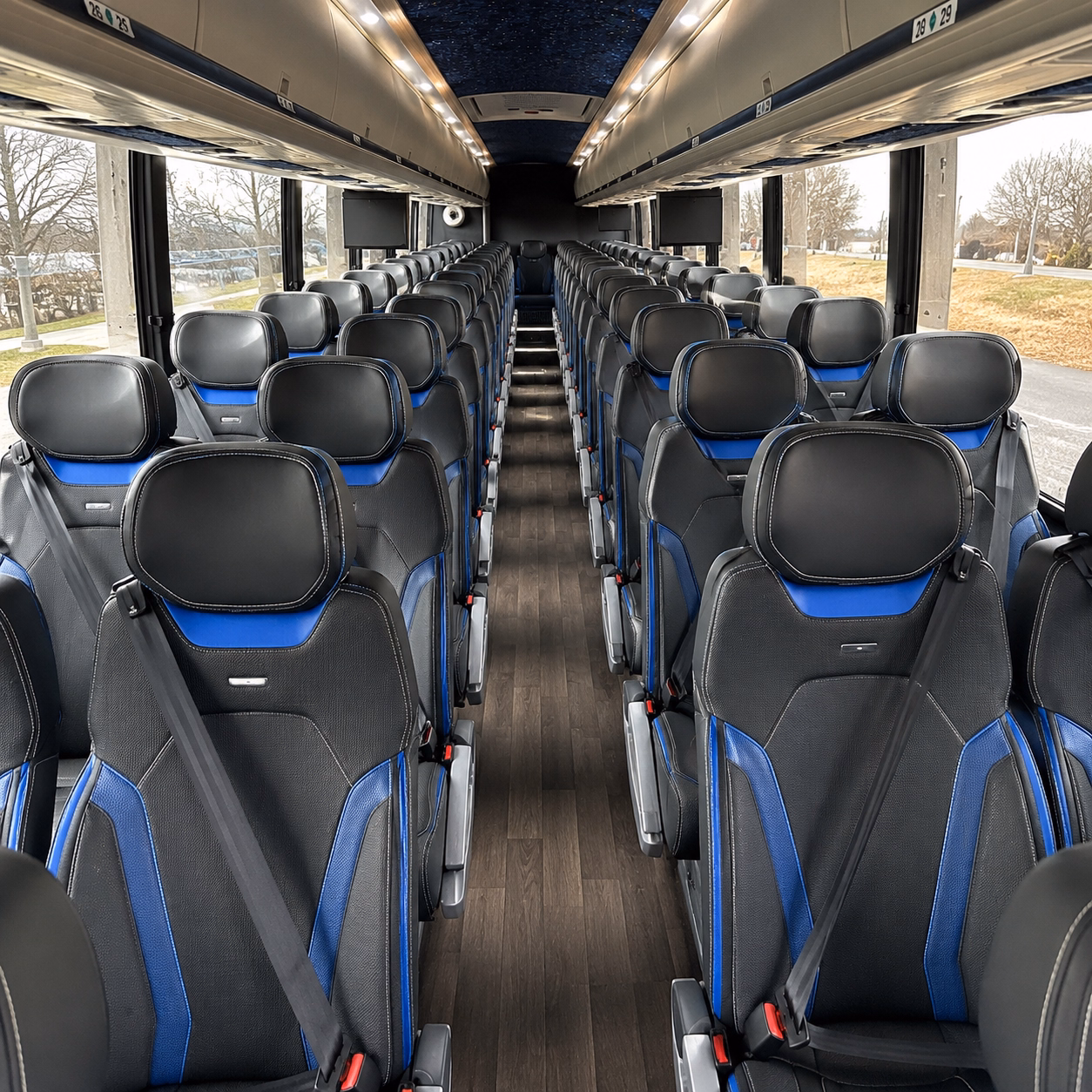 omaha charter bus interior gallery