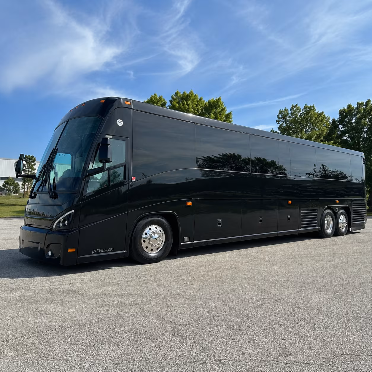 omaha charter bus rental exterior
