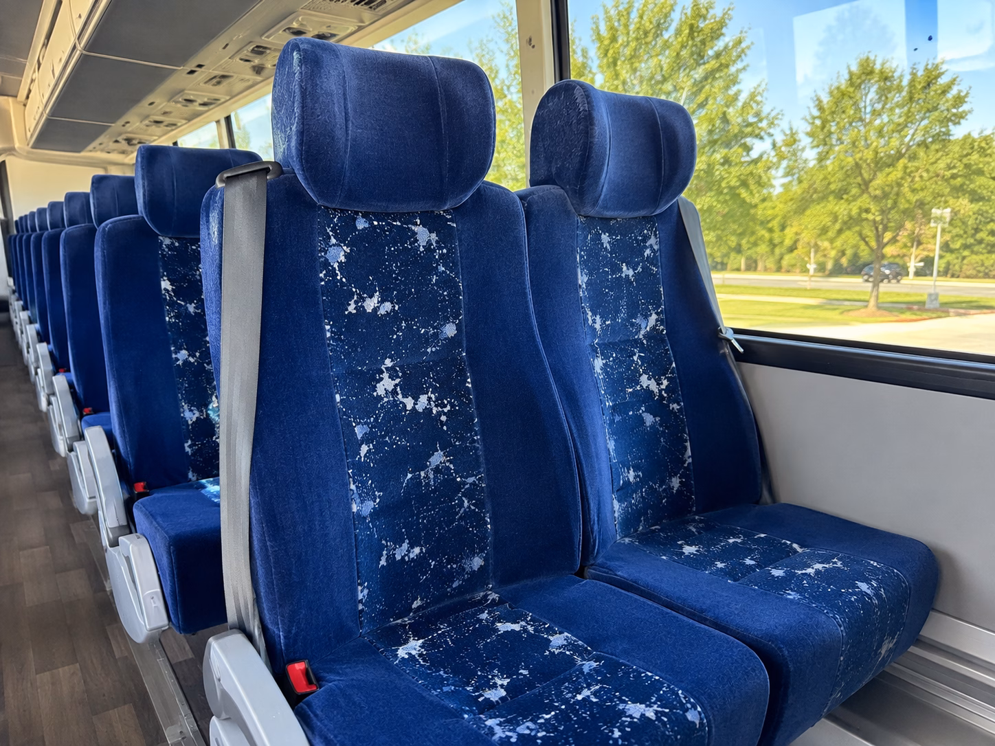 omaha charter bus rental interior