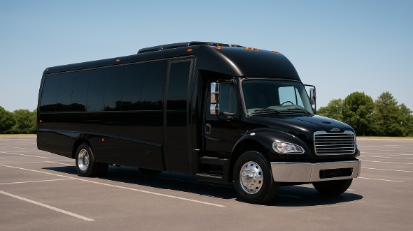 Exterior of Charter Bus Company Maple Grove's 18 Passenger Minibus in Maple Grove
