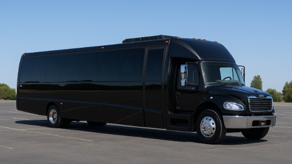Exterior of Charter Bus Company Maple Grove's 30 Passenger Minibus in Maple Grove