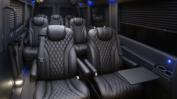 maple grove sprinter van with driver interior